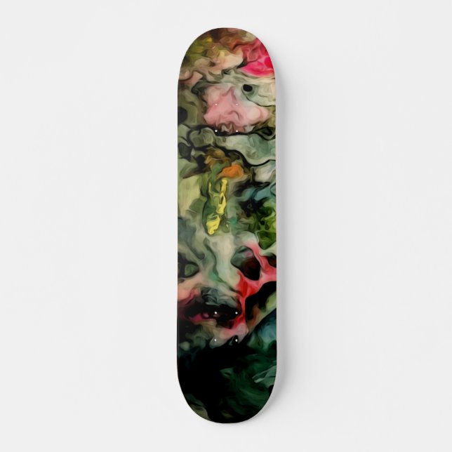 Messy Palette Coola Abstrakt Mönster Skateboard Bräda 19,5 Cm (Framsida)