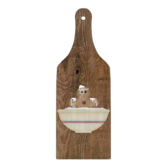 Messy Pepparkaksgubbe Glass-skärningspåläggning (Framsidan)