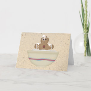 Messy Pepparkaksgubbe-julkort Helgkort