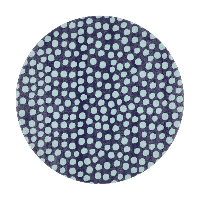 Messy polka dots, trendiget bläck mönster. (Framsidan)