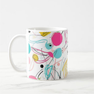 Messy Scribbles and Shapes Kaffemugg