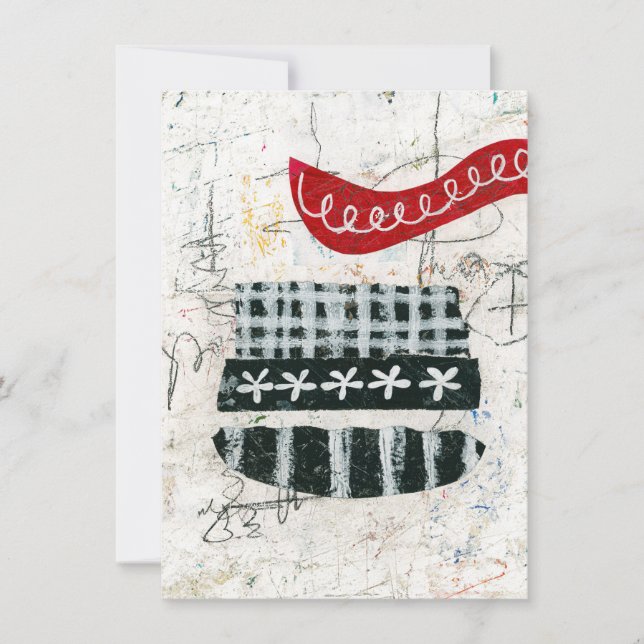 Messy Söndag-hälsningskort Kort (Framsida)