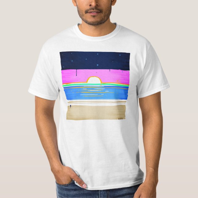 Messy Sunrise T Shirt (Framsida)