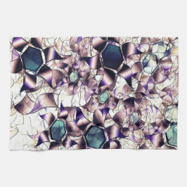 Messy virtuell blomma i övertoningar kökshandduk