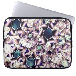 Messy virtuell blomma i övertoningar laptop fodral