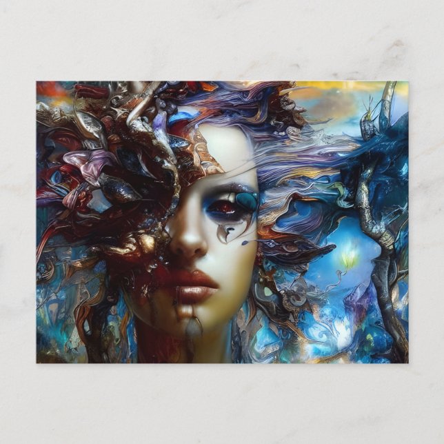 Messy Woman-vykort Vykort (Framsida)