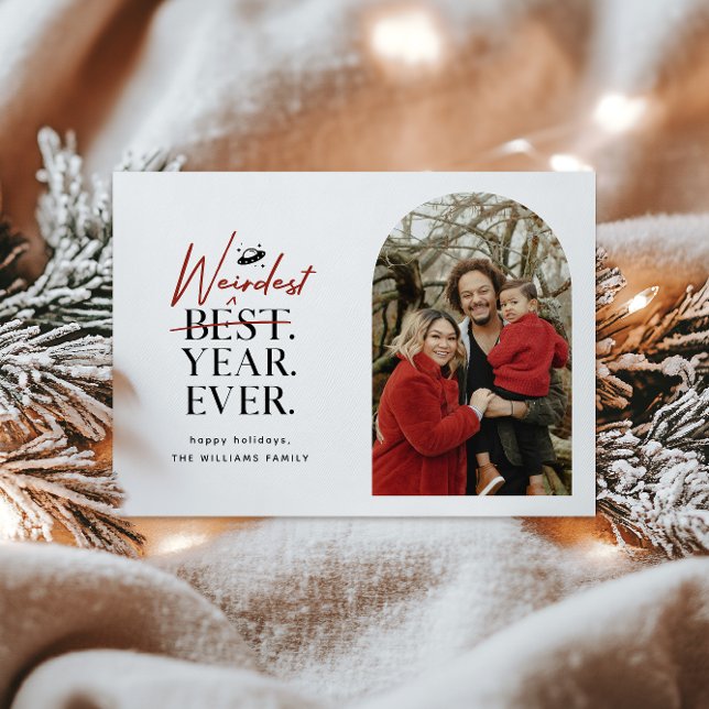 Mest allvarligt år någonsin med fotokort för Helgd Julkort (Skapare uppladdad)