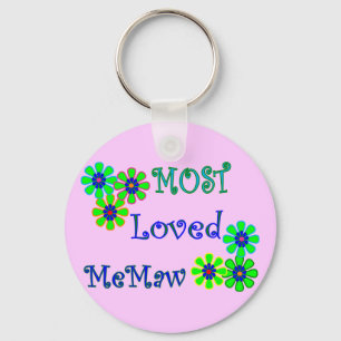 "Mest älskad MeMaw"-gåvor från Mors dag Nyckelring