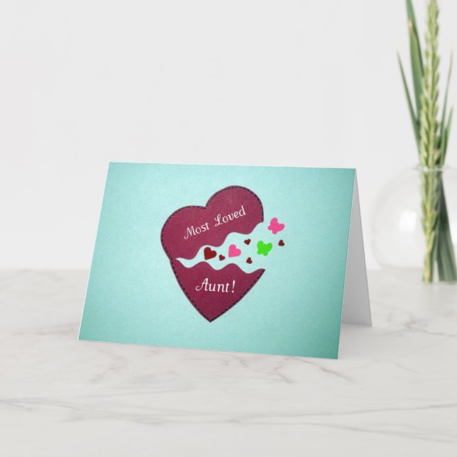 Mest älskad Moster! Helgkort (Framsida)