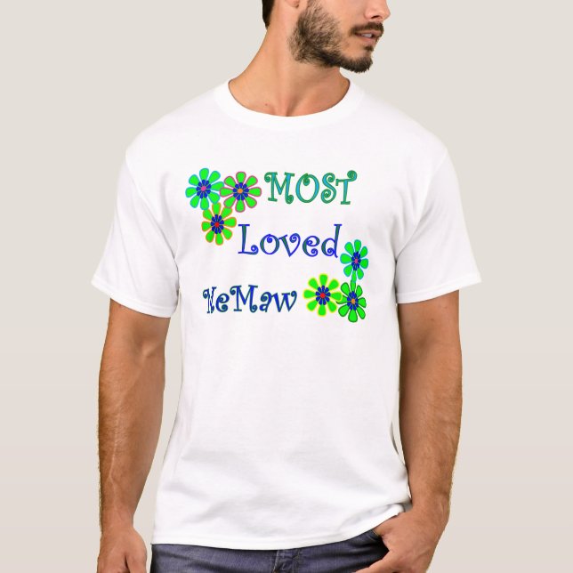 "Mest älskade MeMaw" mors daggåvor T Shirt (Framsida)