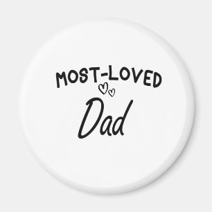 Mest älskade pappa, julpresent, fadersdag, pappagå magnet