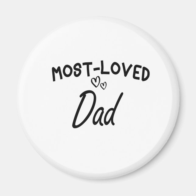 Mest älskade pappa, julpresent, fadersdag, pappagå magnet (Framsidan)