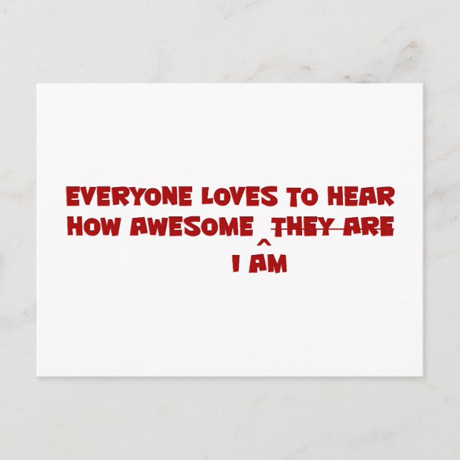 Mest Awesomest Vykort (Framsida)