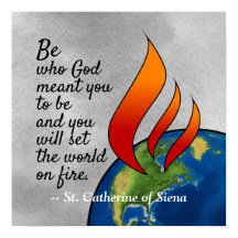 Mest Berömd St. Catherine av Siena-offerten Poster