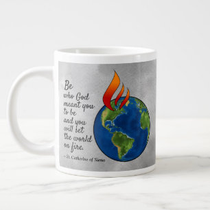 Mest Berömd St. Catherine från Siena Quote Jumbo Mugg