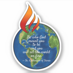 Mest Berömd: St. Catherine of Siena Quote - 1Up Klistermärken