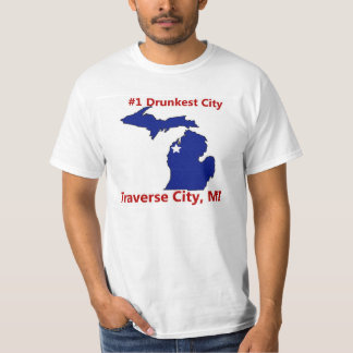 Mest berusad stad i TShirt för manar för Michigan Tee