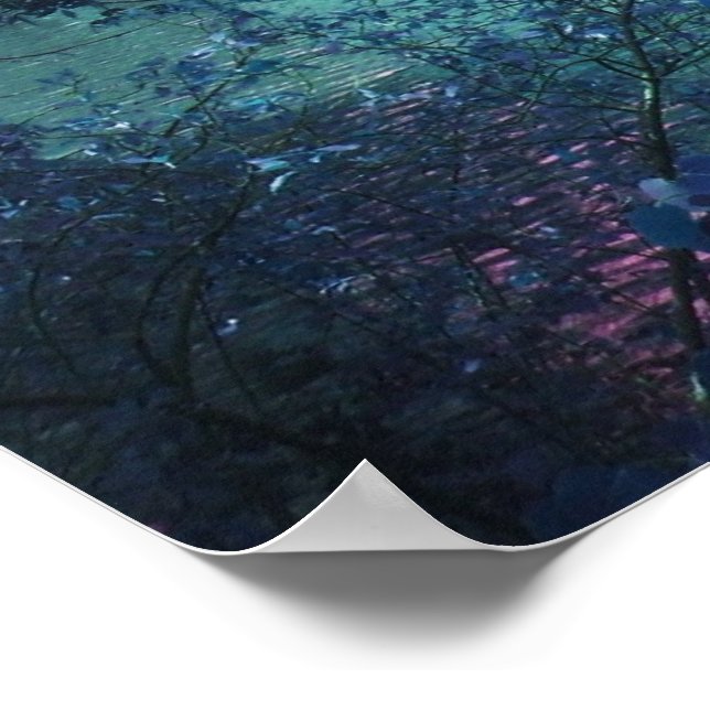 Mest blå Lagoon Poster (Hörn)