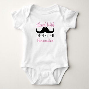 Mest blästa fars dag Anpassningsbar rosa-flicka i T Shirt