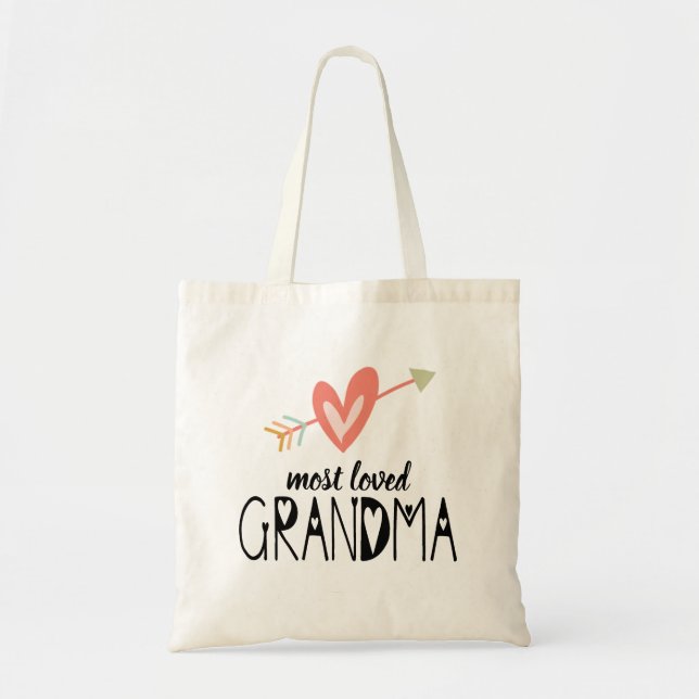 Mest efterbliven Grandma Tote Bag Tygkasse (Framsidan)