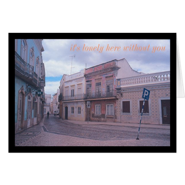 (Mest eftergiven) European Street Scene OBS Kort (Framsidan Horizontal)