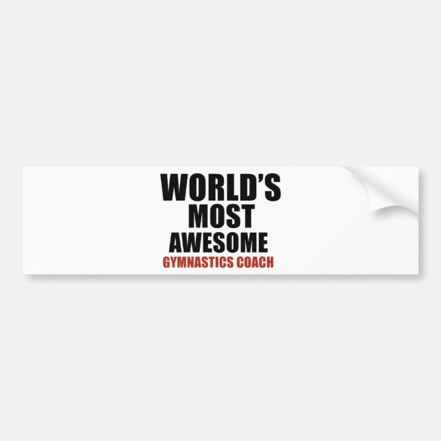 Mest enorm GYMNASTIKLAGLEDARE Bildekal (Framsidan)