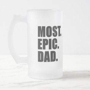 Mest episk pappaölmugg frostat ölglas