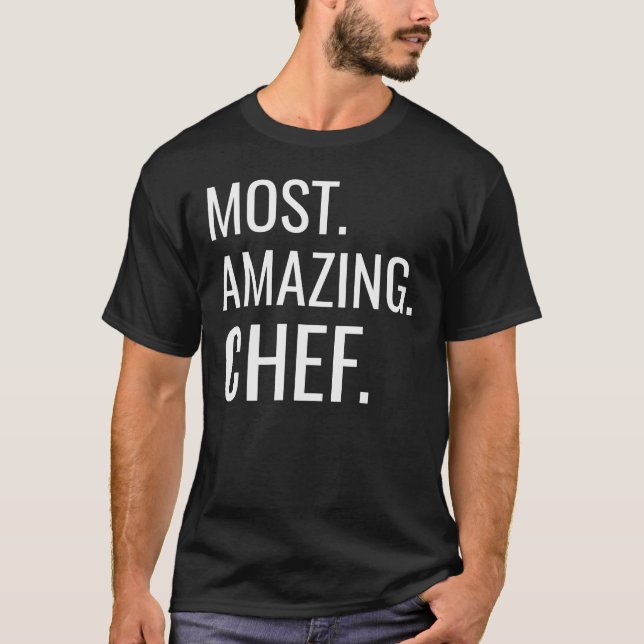 Mest Fantastisk Chef T Shirt (Framsida)