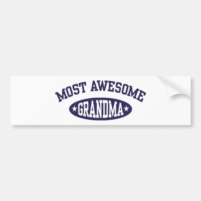 Mest Fantastisk Grandma Bildekal (Framsidan)