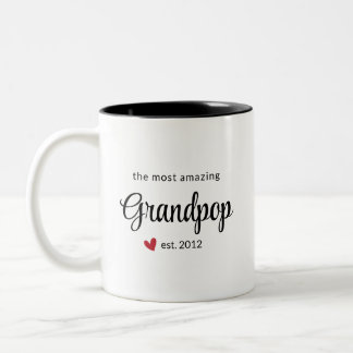 Mest Fantastisk Grandpop Est Date Foto Två-Tonad Mugg