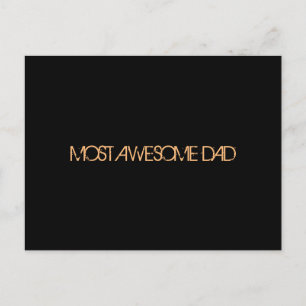 "Mest Fantastisk Pappa" vykort