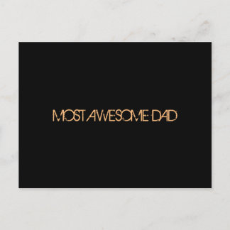 "Mest Fantastisk Pappa" vykort