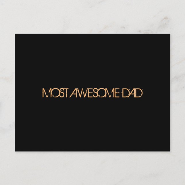 "Mest Fantastisk Pappa" vykort (Framsida)