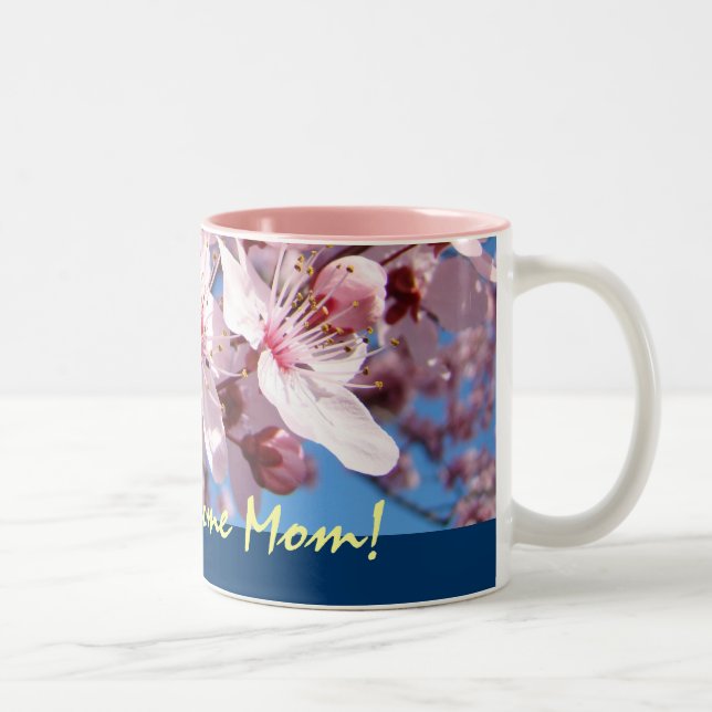 Mest fantastiska mamma! Kaffemuggar Rosa Blommor B (Höger)