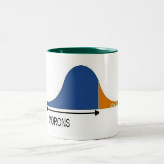 Mest folk är idioter Två-Tonad mugg