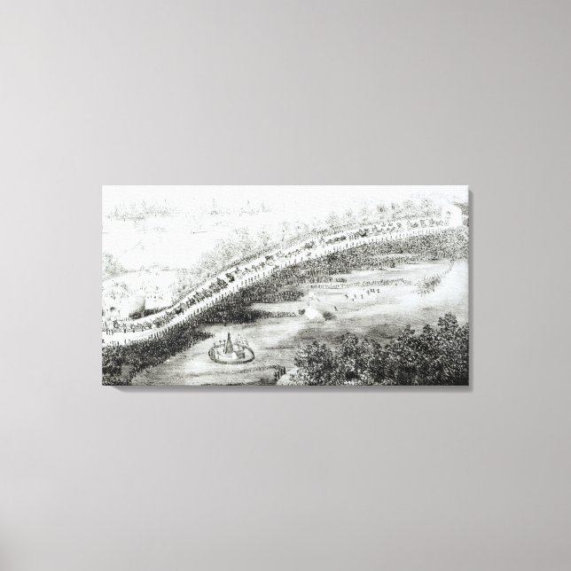 Mest Gracious Majesty and Escort Lämnande Canvastryck (Framsida)