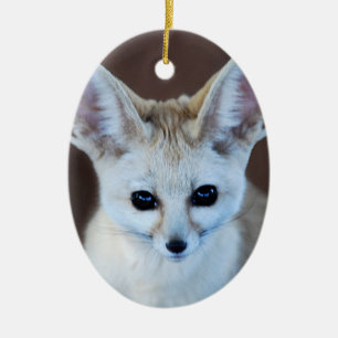 Mest gullig Fennec för världar räv Julgransprydnad Keramik