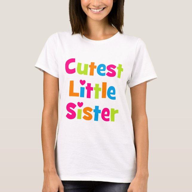Mest gullig lite syster t-shirt (Framsida)