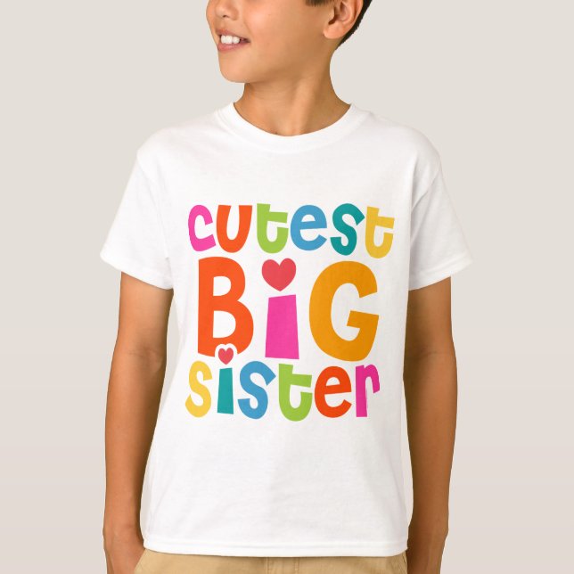 Mest gullig storasyster t-shirt (Framsida)