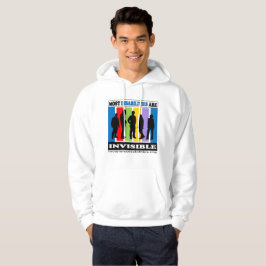 Mest handikapp är osynliga - hoodien sweatshirt med luva