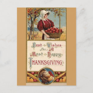 Mest Happy thanksgiving-vykort Helg Vykort