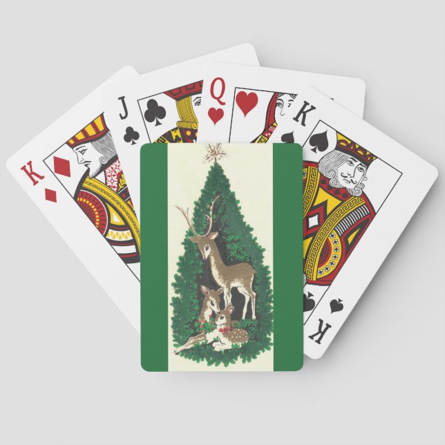 Mest härlig familj för vintagejulren casinokort (Baksidan)