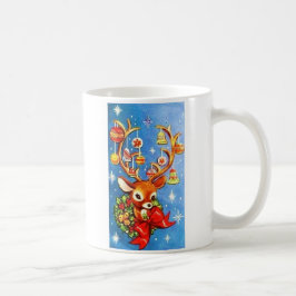 Mest härlig vintagejulren kaffemugg