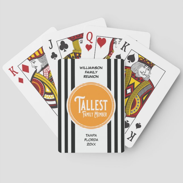 Mest högväxt familjemedlem för casinokort (Baksidan)