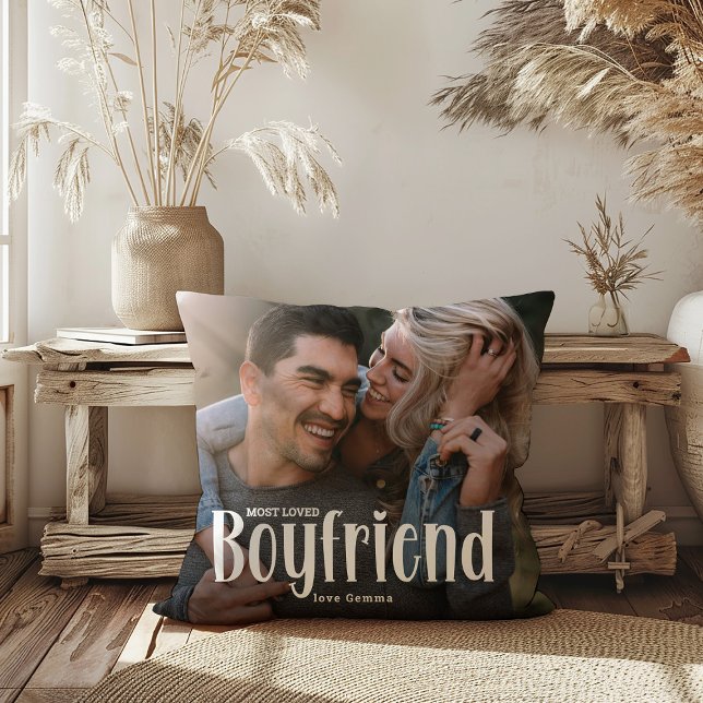 Mest hoppade BOYFRIEND'S Cute Photo Gift Kudde (Skapare uppladdad)