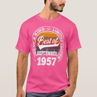 Mest i september 1957 65e födelsedag för 65 år t shirt