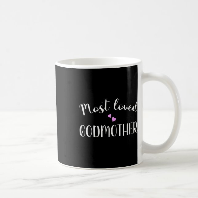 Mest kärleksfulla gudmoder Cute Hearners Kaffemugg (Höger)