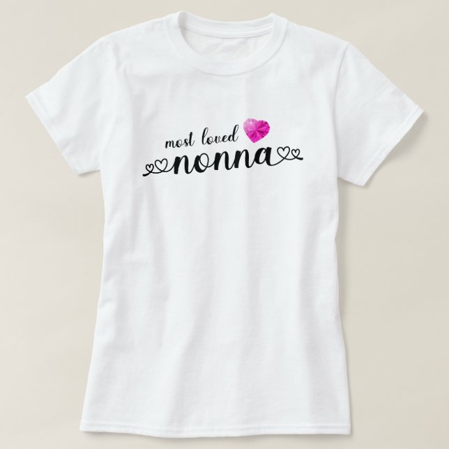 Mest lovad nonna t shirt (Design framsida)