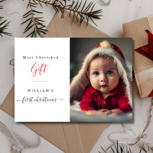 Mest lyckade Gift Baby: Första julfoto Julkort