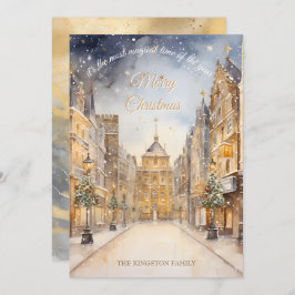 Mest magisk tid på årets julkort i Guld